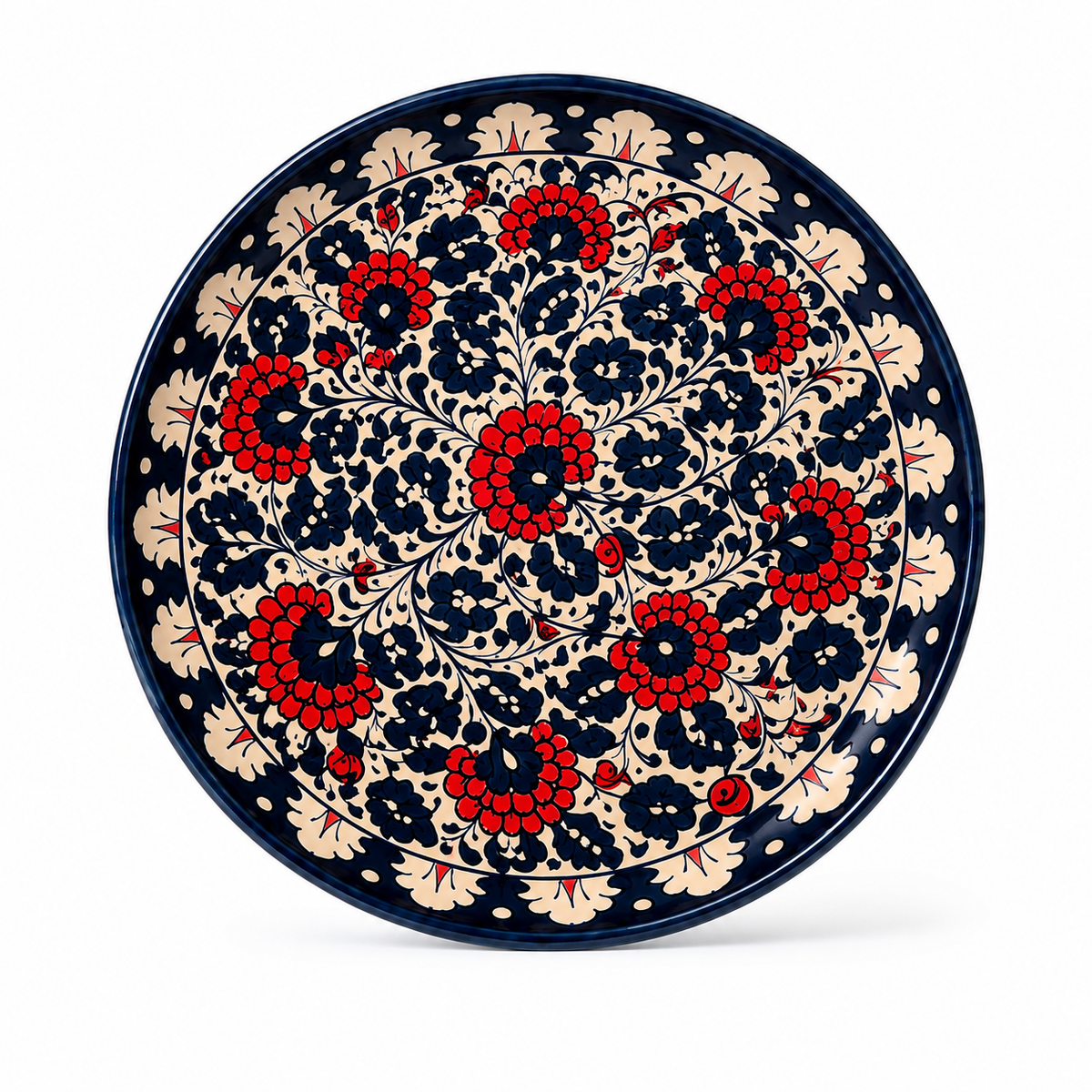Green with Envy Hand-Painted Pizza Platter — Large